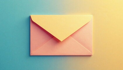 Simple envelope design with bold lines and minimal details, flat design, message symbol, envelope art