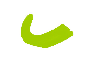 Green watercolor background. Artistic hand paint. Isolated on transparent background.
