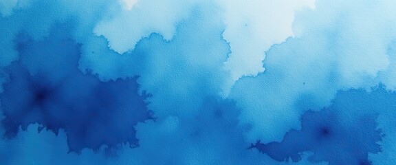 Obraz premium Abstract Blue Watercolor Stain Background