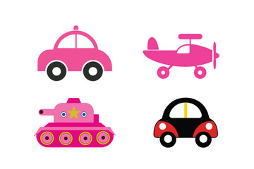 Naklejka premium set of toy