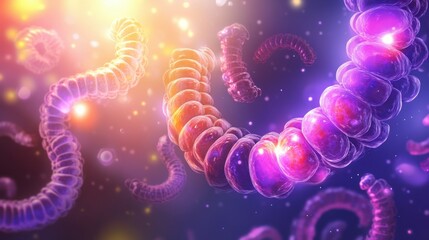 Leaky Gut Prevention: Imagery conveying leaky gut prevention, possibly through images of a healthy gut barrier or protective mechanisms