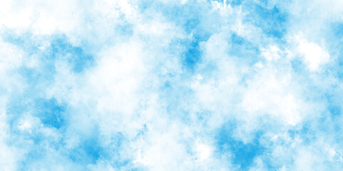 Hand painted light blue background with watercolor, abstract watercolor scraped grungy background, Modern and paper texture design with sky blue cloud paint brush.