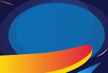 Abstract Blue and Orange Sports style background