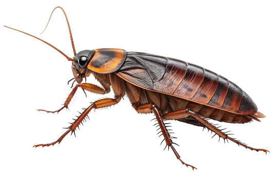 cockroach isolated on transparent background generative ai
