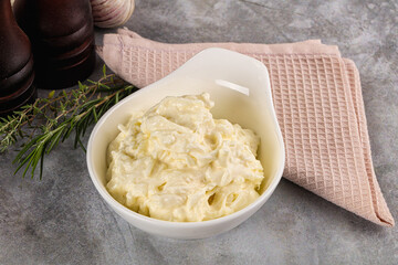 Italian soft young cheese stracciatella
