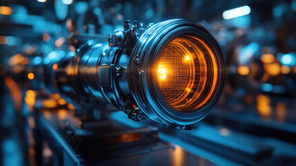 Fototapeta premium Holographic deep-space observatory analyzing cosmic radiation, AI-controlled astrophysical mapping, and futuristic planetary research
