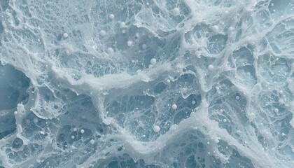 Obraz premium Cleanser foam texture isolated on a transparent background, perfect for beauty or skincare designs. 