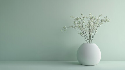 A minimalist background green. 