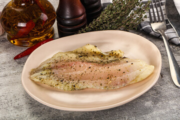 Baked tilapia fish with spices