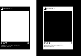 Two Side Monochrome of Instagram Feed