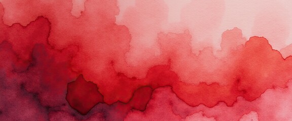 Obraz premium Abstract Red Watercolor Wash Background Texture