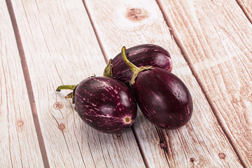 Small round asian eggplant for cooking
