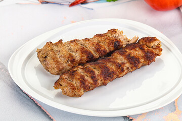 Beef kebab minced meat shashlik