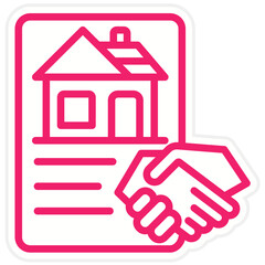 Vector Design House Deal Icon Style