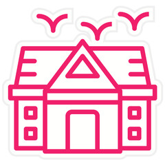Vector Design Mansion Icon Style