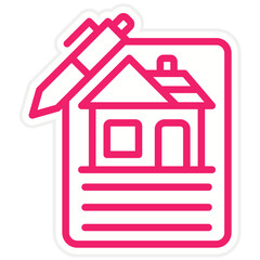 Vector Design House Documents Icon Style