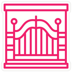 Vector Design Gate Icon Style