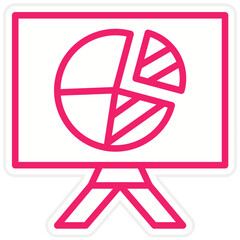Vector Design Pie Chart Icon Style