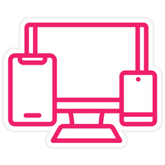 Fototapeta premium Vector Design Devices Icon Style