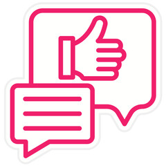 Vector Design Feedback Icon Style