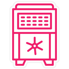 Vector Design Safe Box Icon Style