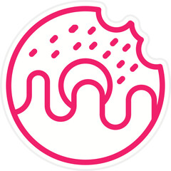 Vector Design Donut Icon Style