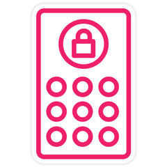 Vector Design Smart Lock Icon Style