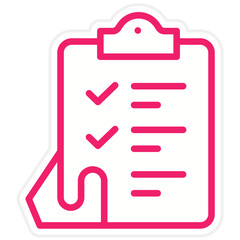 Obraz premium Vector Design checklist Icon Style