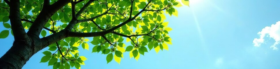 Tree's branches stretch towards the sky with a few leaves remaining, leafy, airy, nature