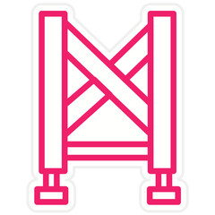 Safety Harness Vector Design Icon Style