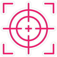 Crosshair Vector Design Icon Style
