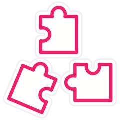 Puzzle Vector Design Icon Style