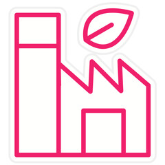 Green Manufacturing Vector Design Icon Style