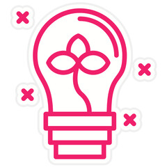 Green Innovation Vector Design Icon Style