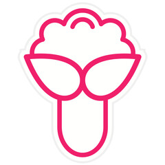 Cauliflower Vector Design Icon Style