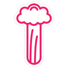 Celery Vector Design Icon Style