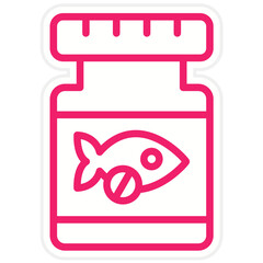 Fish Oil Capsule Vector Design Icon Style