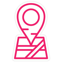 Obraz premium GPS Tracker Vector Design Icon Style