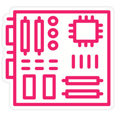 Vector Design Mortarboard Icon Style