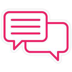 Vector Design Conversation Icon Style