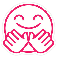 Vector Design Hug Icon Style