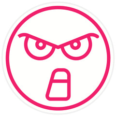 Vector Design Mad Icon Style