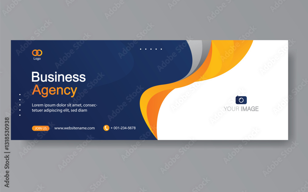 Wall mural vector abstract design web banner template. web design elements - header design. abstract geometric 