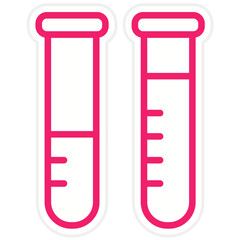 Vector Design Test Tubes Icon Style