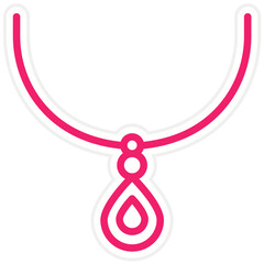 Vector Design Necklace Icon Style