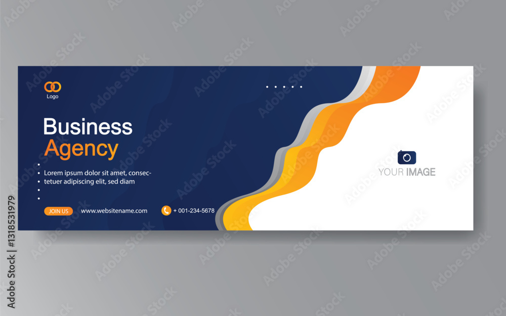 Wall mural vector abstract design web banner template. web design elements - header design. abstract geometric 