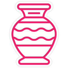 Vector Design Vase Icon Style