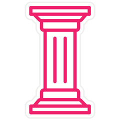 Vector Design Pillar Icon Style