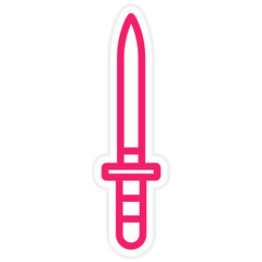 Vector Design Dagger Icon Style