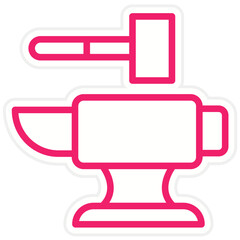 Vector Design Anvil Icon Style